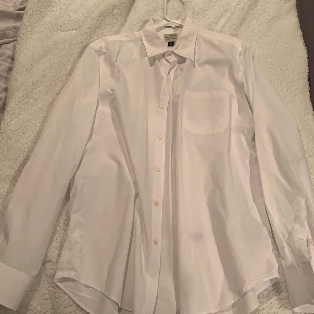 J Crew Men’s white dress shirt
